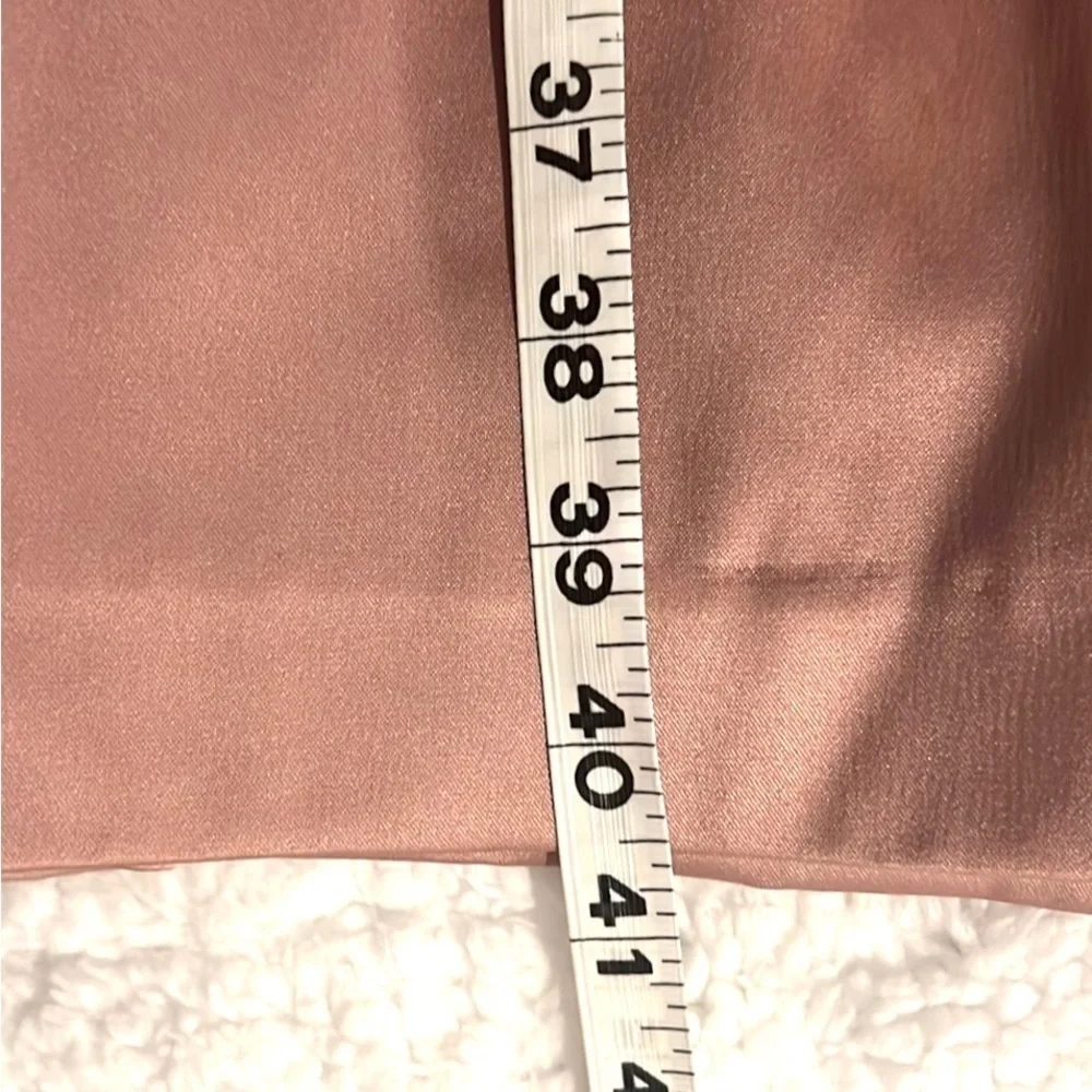 Cachet, Rose Gold Embellished One-Shoulder Dress, Side Zip, Ribboned Waist, 16